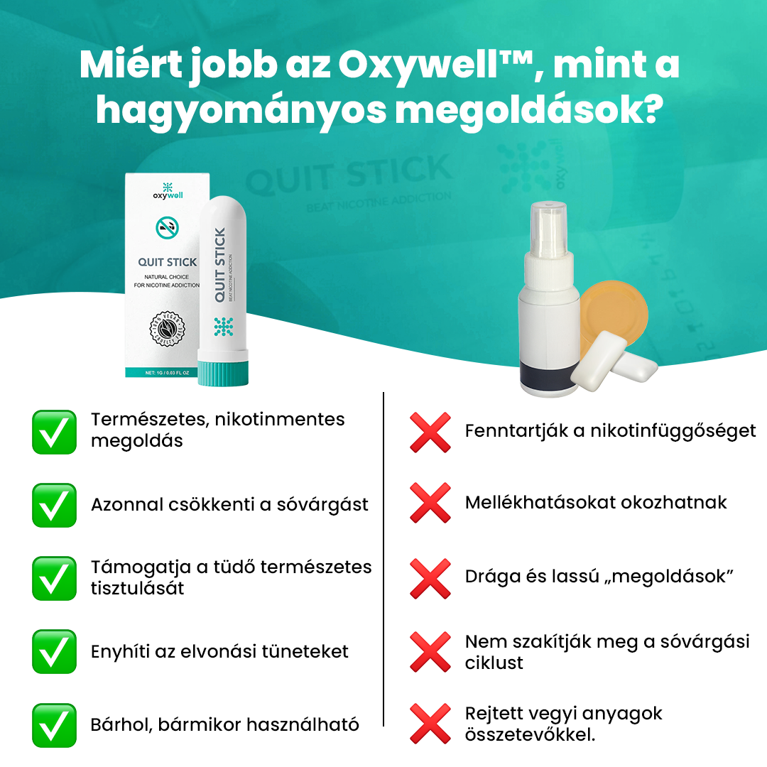 Leszokó Inhaláló Oxywell™ 1+1 OFFER